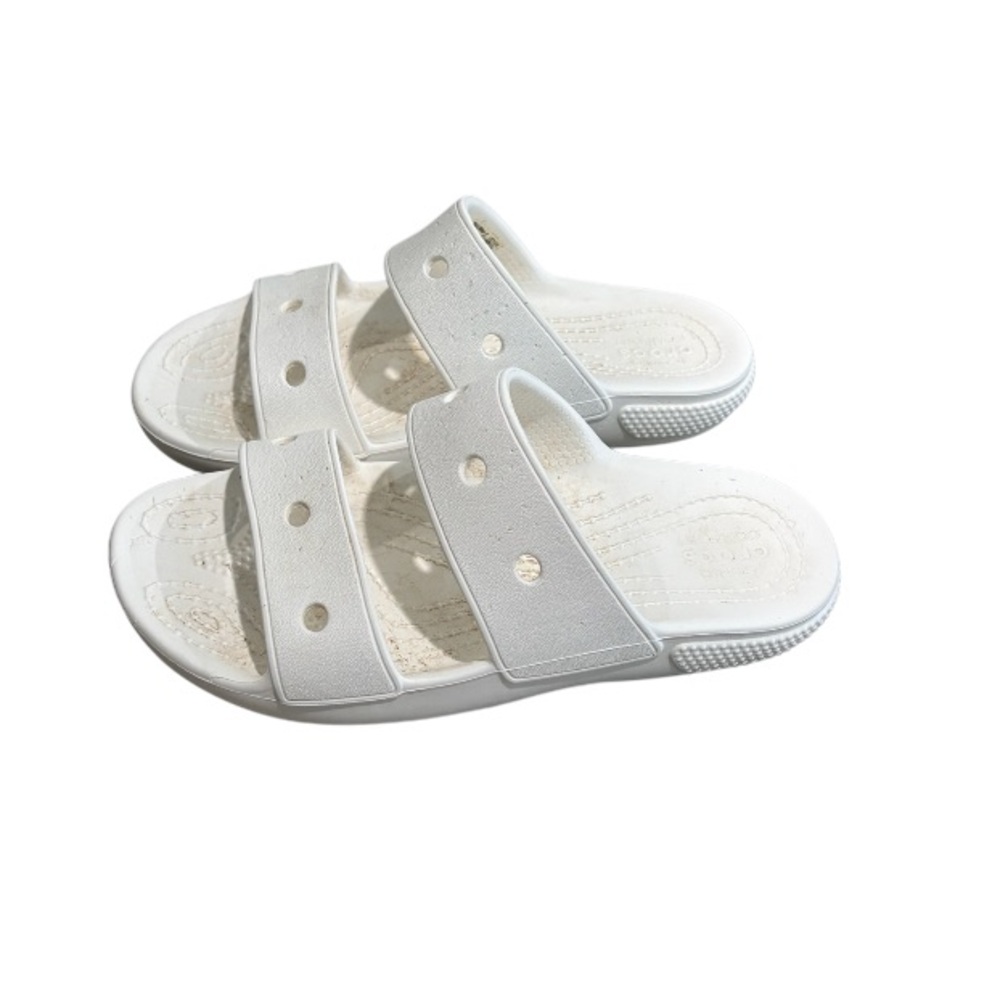 Crocs Sandals Kids 2 White Comfort Two Strap
